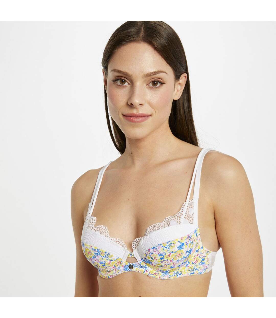 Soutien-gorge ampliforme coque moulée blanc Sarah