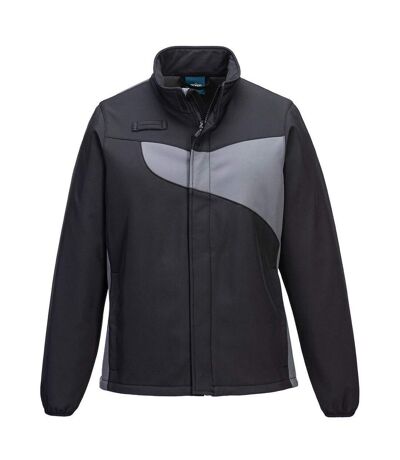 Veste Softshell Femme Noir Gris Foncé Portwest