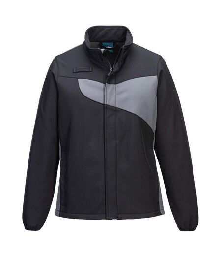 Veste Softshell Femme Noir Gris Foncé Portwest