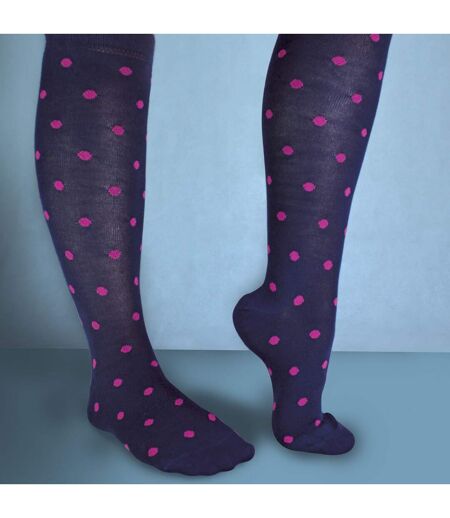 2 Pack Ladies Rainbow Patterned Knee High Bamboo Socks