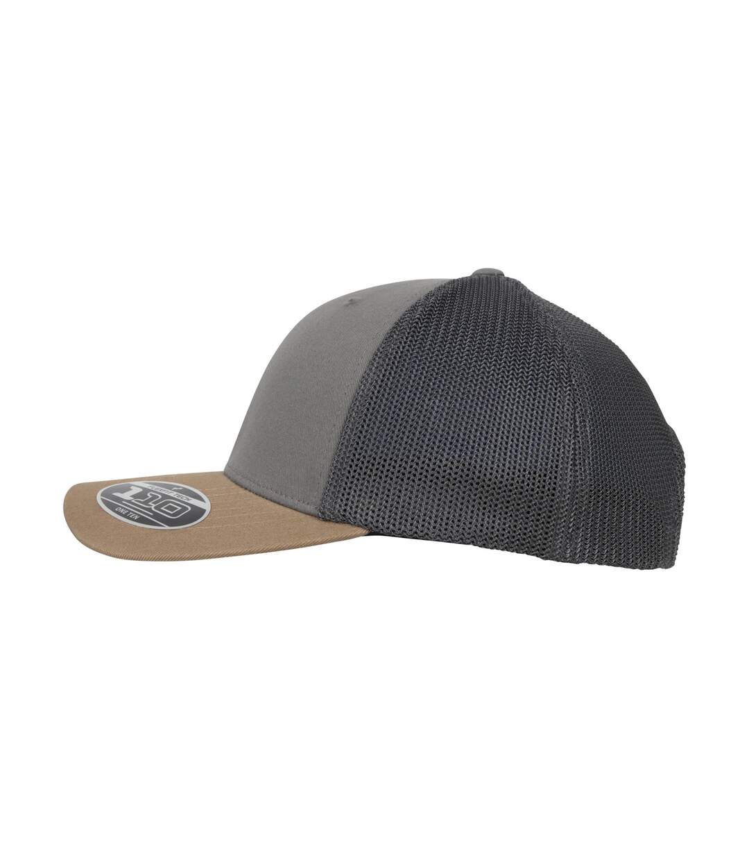 Casquette Trucker Gris Beige Flexfit-2