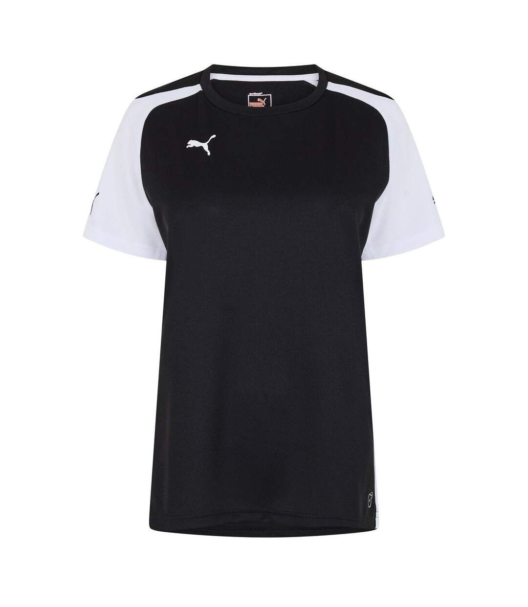 Womens/ladies Speed Short-sleeved T-shirt Black White Puma-1