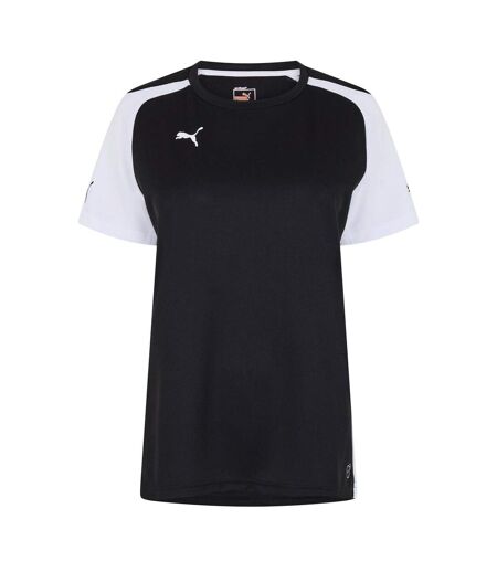 Womens/ladies Speed Short-sleeved T-shirt Black White Puma