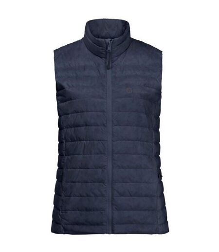 Womens/ladies Pilvi Down Gilet Night Blue Jack Wolfskin