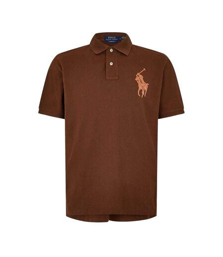Polo Motif/style Logo Brodé Homme Marron Chocolat Ralph Lauren