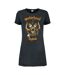 Womens/ladies england motorhead t-shirt dress charcoal/bronze Amplified-1