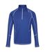 Regatta Mens Yonder Quick Dry Moisture Wicking Half Zip Fleece Jacket (Strong Blue) - UTRG3786