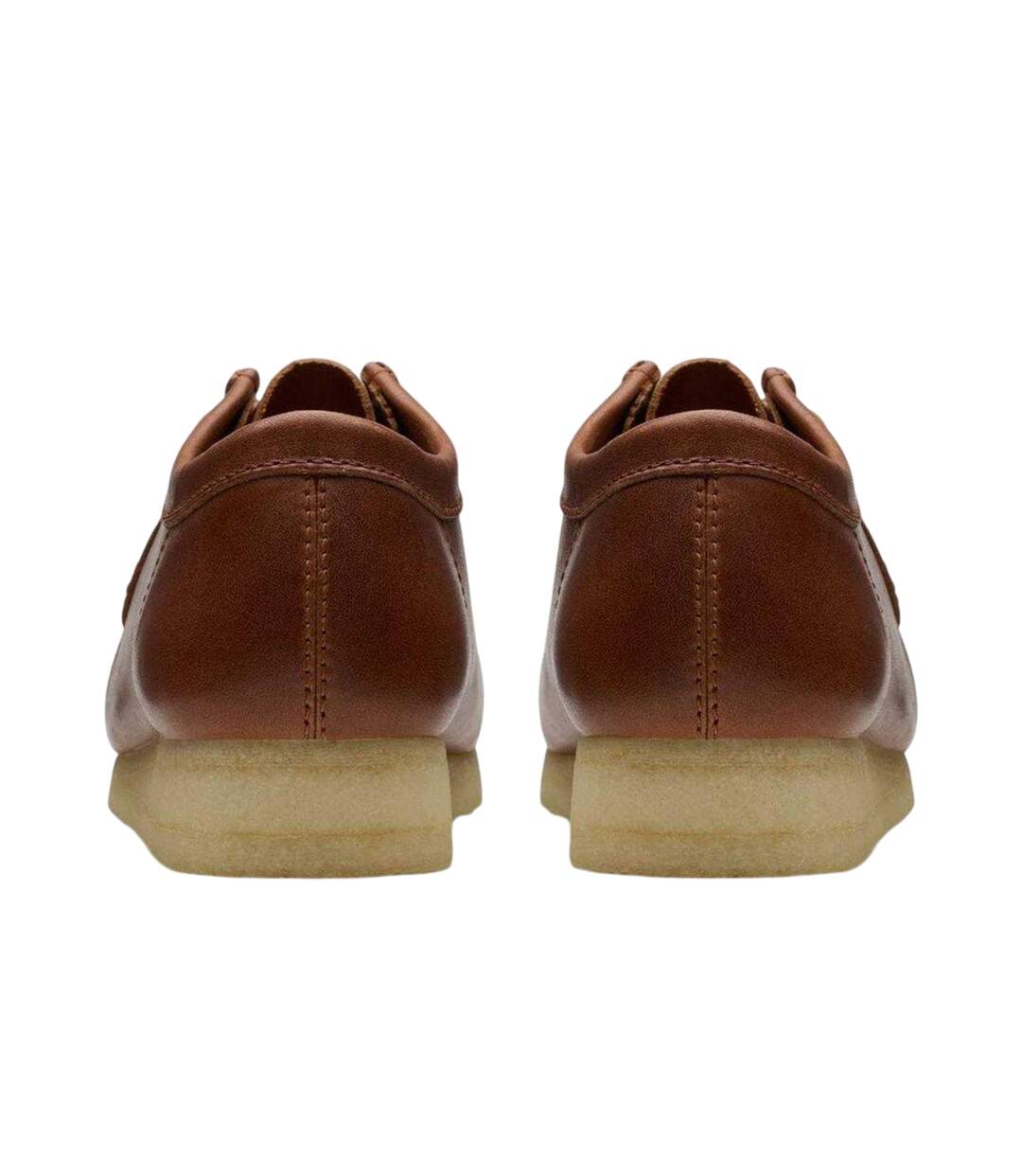 Mens Wallabee Leather Moc Toe Boat Shoes Tan Clarks Originals-2
