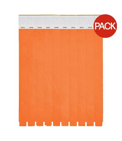 Bracelet tyvek taille unique orange MidOcean