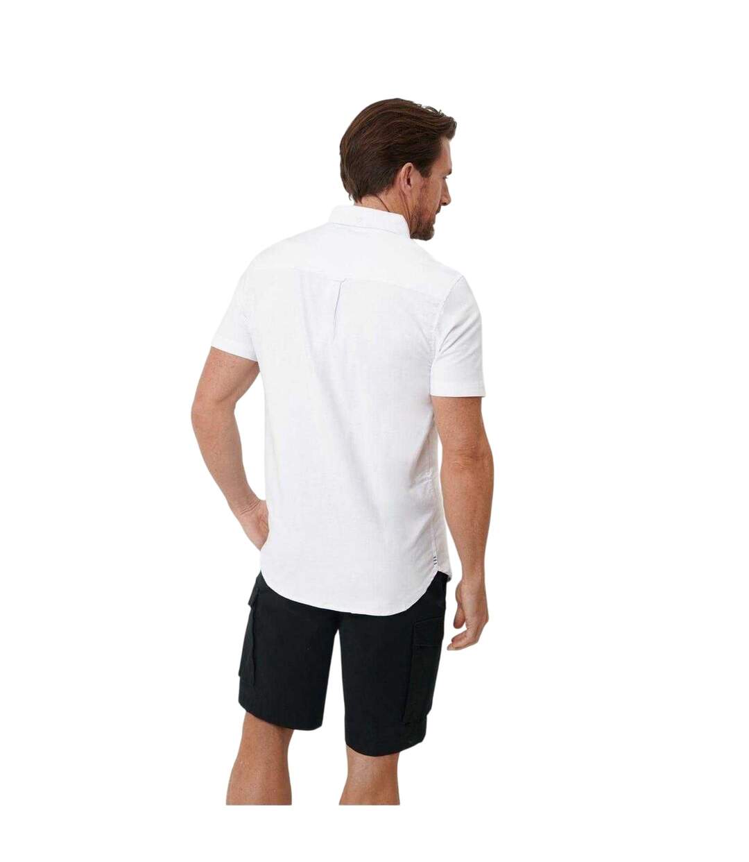 Mens Oxford Chest Pocket Shirt White Saltwell-3