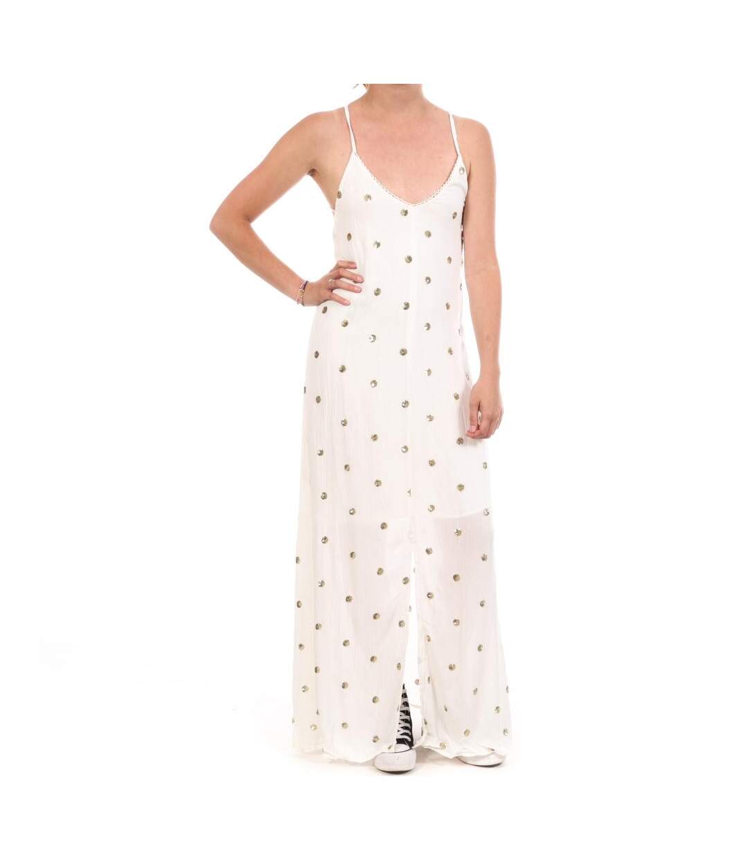 Robe blanche femme aydi-1