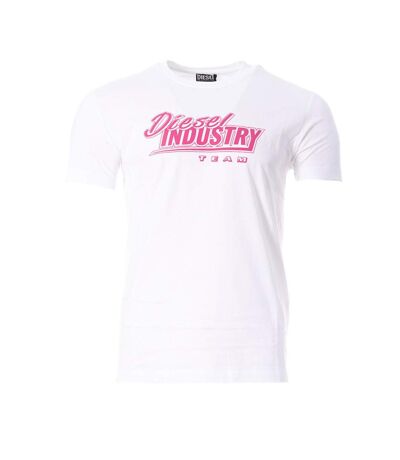 T-Shirt blanc/rose homme diesel diegos - 3xl