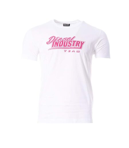T-Shirt blanc/rose homme diesel diegos - 3xl