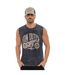 Débardeur homme col rond en jersey acid wash Moto Vondutch-1