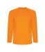 Mens montecarlo long-sleeve sports t-shirt orange fluo Roly