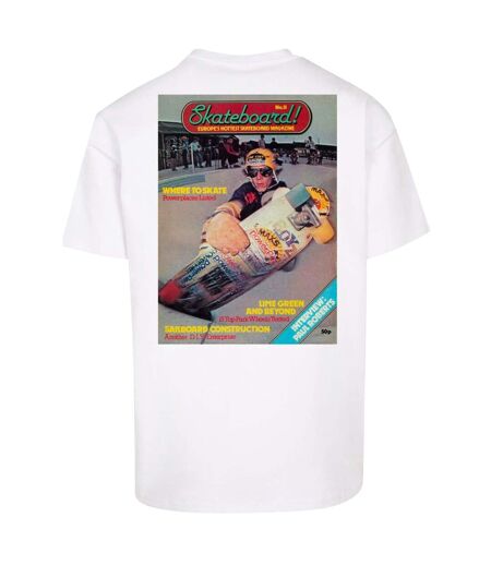 Mens The Skateboard Magazine Cover No 11 Oversized T-shirt Blanc MerchCode