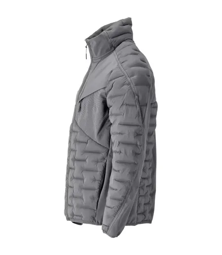 Doudoune Motif/style Matelassé Customised Homme Gris Pierre Mascot
