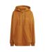 Veste À Capuche Manches Tombantes Femme Caramel Foncé Chiné Adidas-2