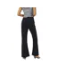 Womens/ladies Flared Mid Rise Jeans True Black Brave Soul-2