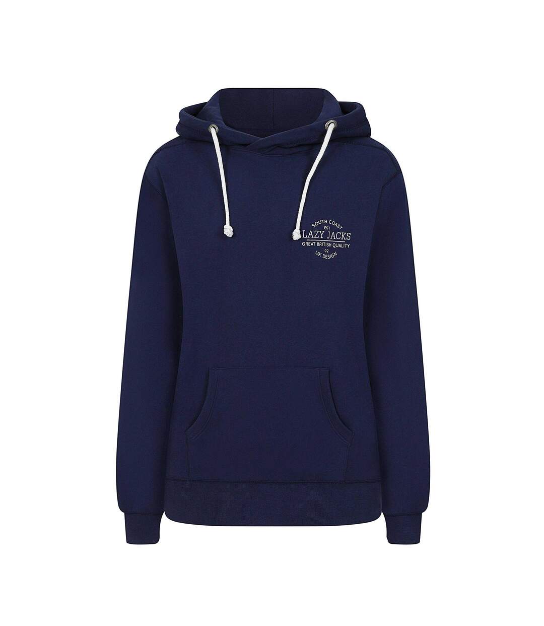 Mens Cotton Hoodie Marine Lazy Jacks-1
