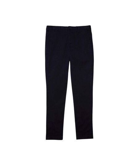 Mens Organic Cotton Slim Chinos Navy Lacoste