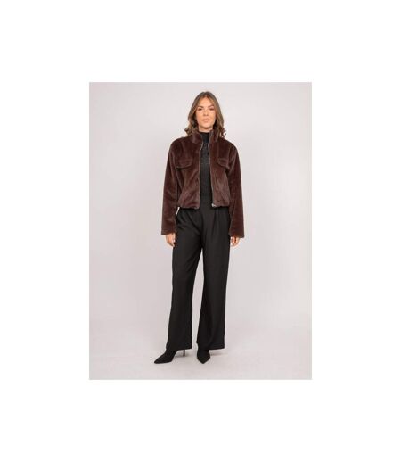 Veste courte fausse fourrure zippée ULOLA - Dona X Lisa