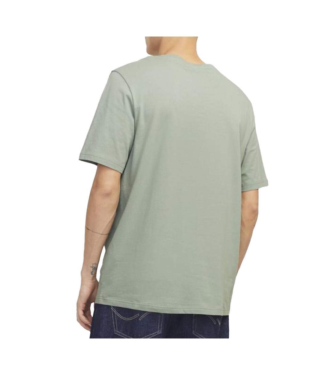T-Shirt vert  homme jack & jones colon-2