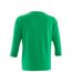 Womens/ladies Crossover 3/4 Sleeve T-shirt Grass Green Mascot-2