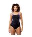 Maillot De Bain 1 Pièce À Bretelles Ajustables Motif/style À Motifs Luna Lustre Femme Noir Speedo-1