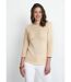 Pull col rond laçage fantaisie-1