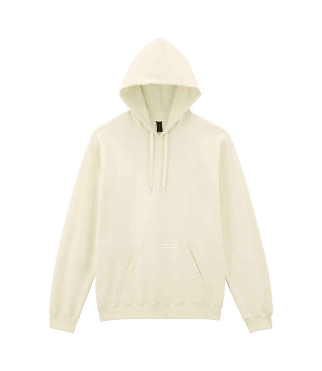 Sweat À Capuche Homme Blanc Cassé Gildan-1