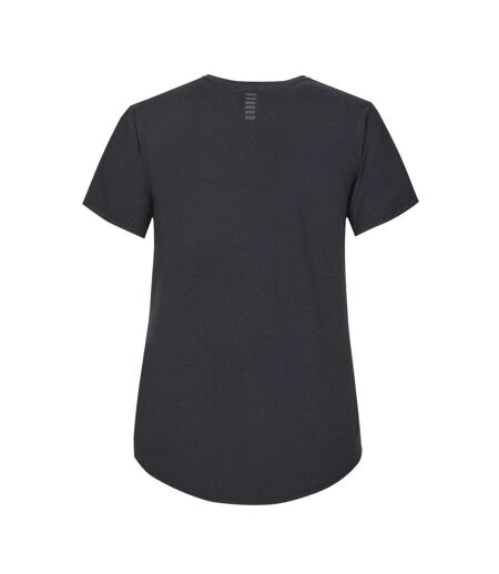 Womens/ladies Lasered Iso-chill T-shirt Black Under Armour