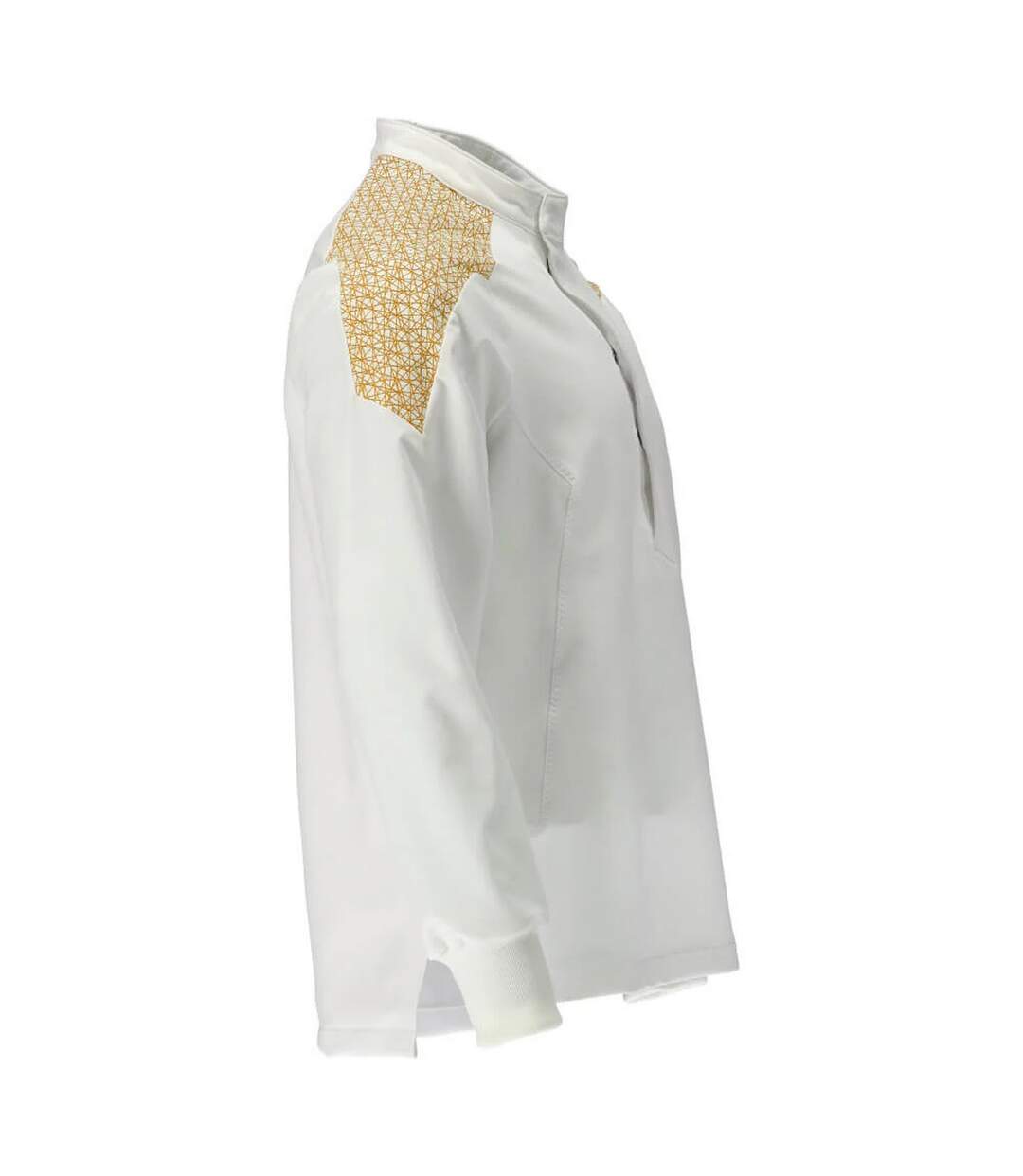 T-shirt De Cuisinier Smock Food & Care Homme S-s Blanc Marron Jaune Or Mascot-3