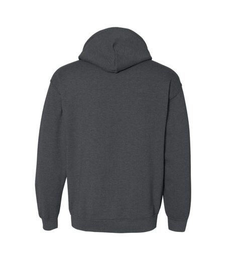 Sweat À Capuche Adulte Charbon Chiné Gildan