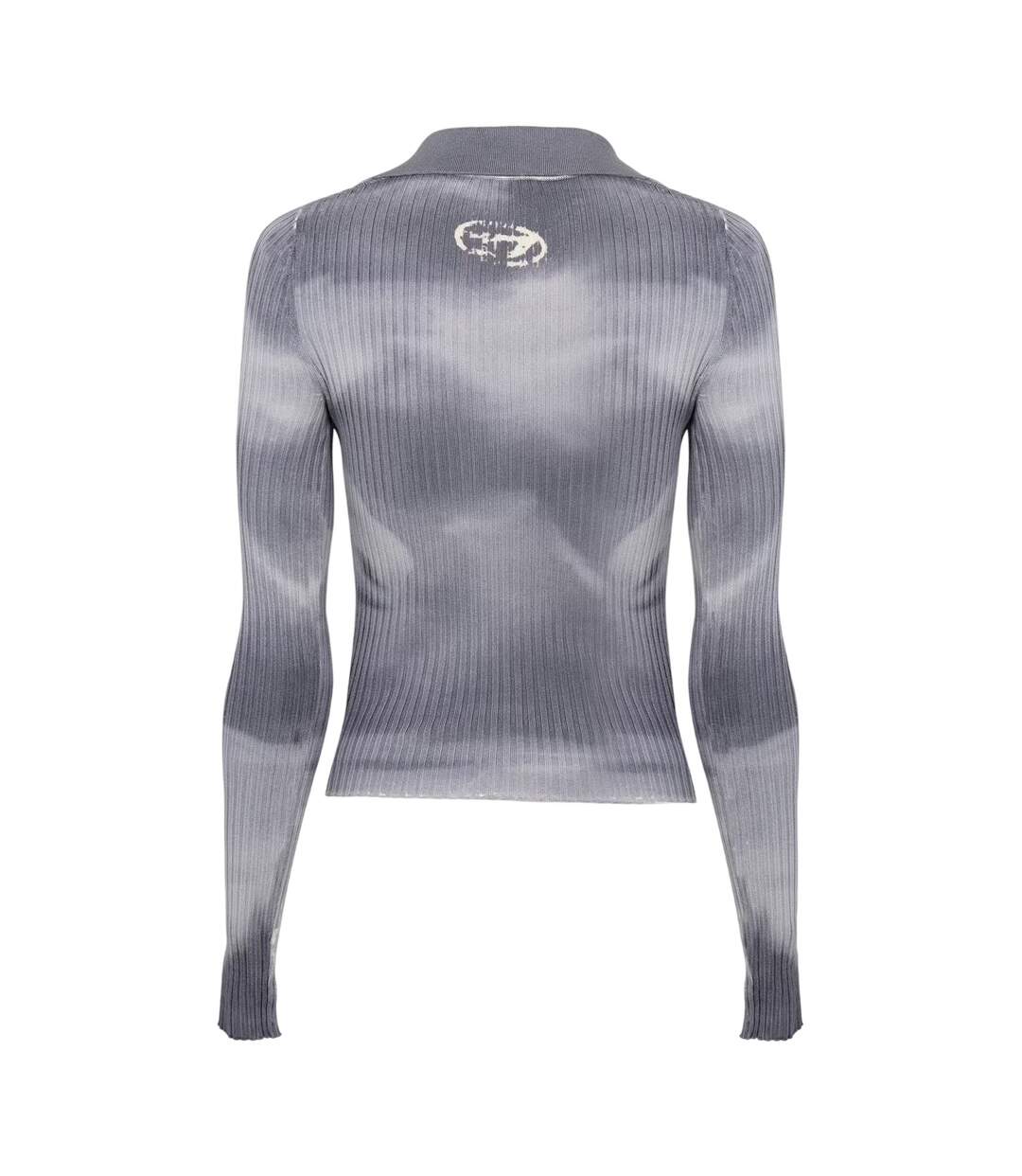 Womens/ladies Tie Dye Long-sleeved Sweater Top Grey Diesel-3