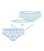 Lot de 3 slips femme  en coton uni et imprimé ceinture fine 2cm Pck1 Pierre Cardin-1