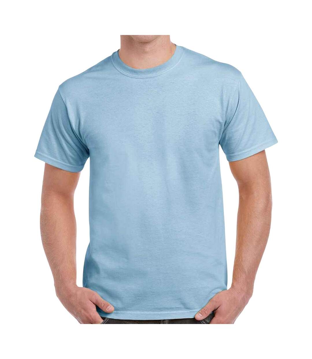 T-shirt manches courtes homme bleu clair Gildan