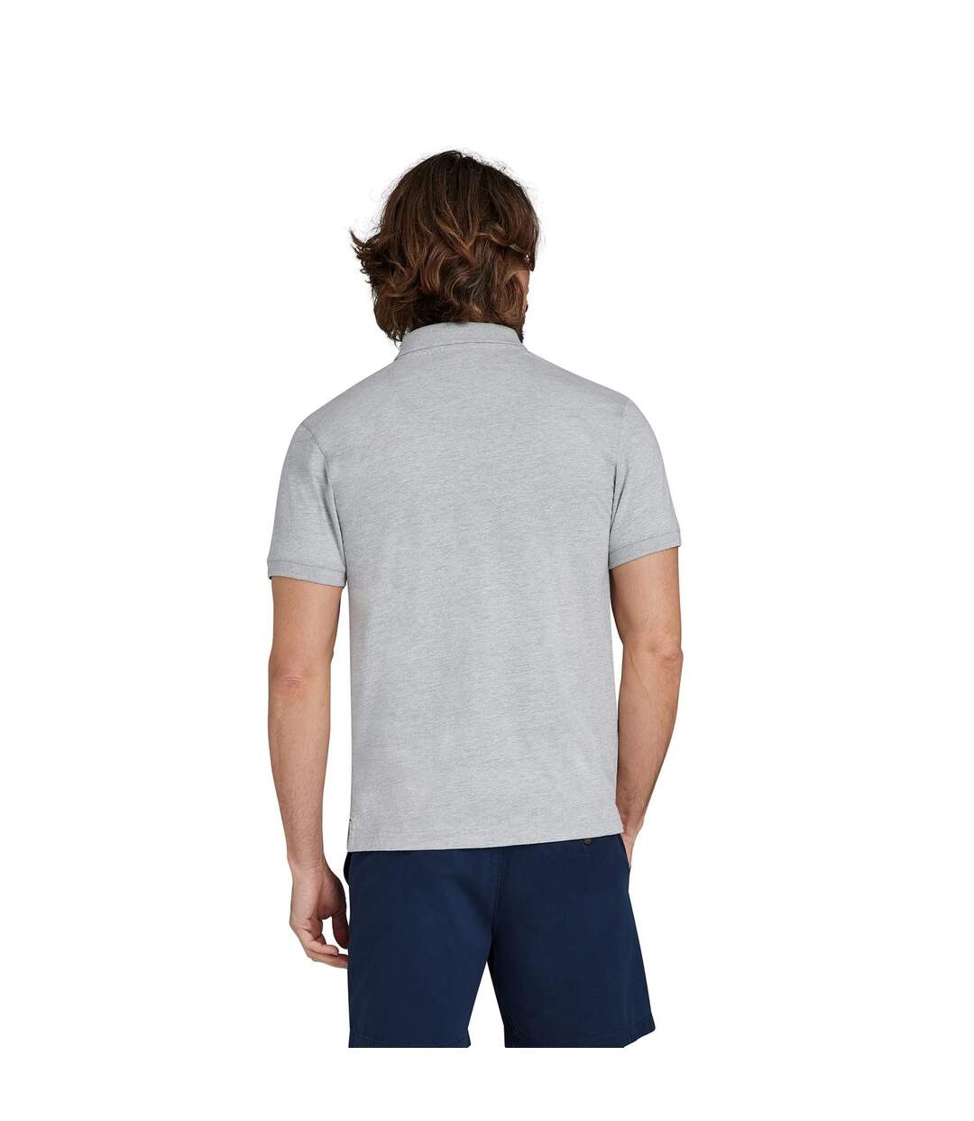 Polo homme gris chiné Raging Bull-2