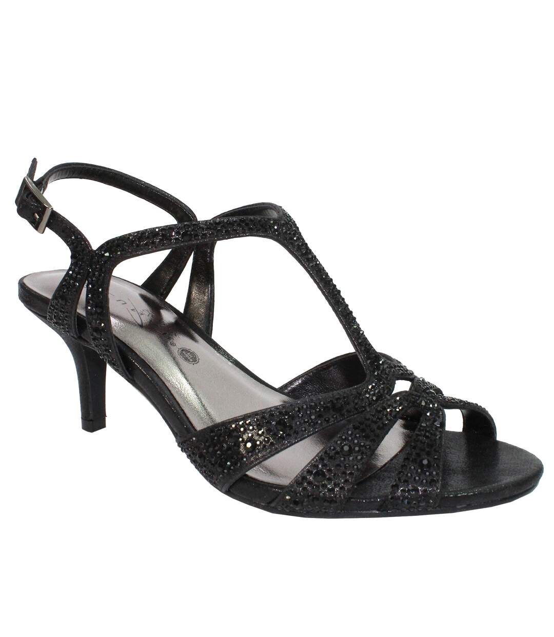 Sandales francie femme noir Lunar-1