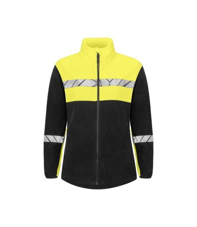 Veste Polaire Progression Femme Noir Jaune Projob
