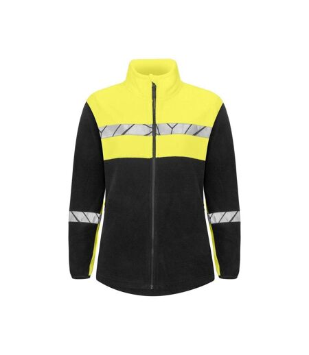 Veste Polaire Progression Femme Noir Jaune Projob