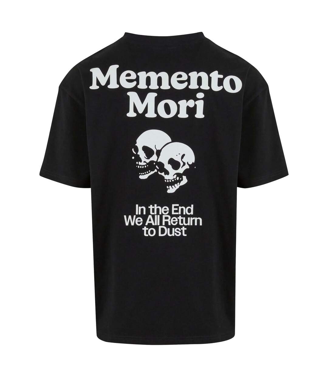 T-shirt Memento Mori Noir Mister Tee-3