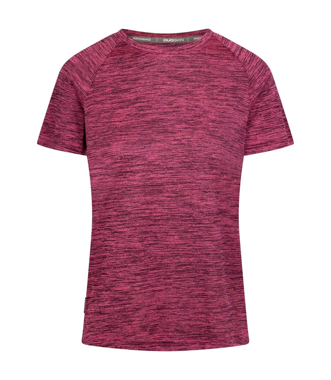 Womens/ladies selinne duo skin active top cassis marl Trespass-1