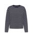 T-Shirt manches longues marine femme only happy-1