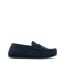 Mokkers Mens Bruce Real Suede Moccasin Slippers (Navy Blue) - UTDF816