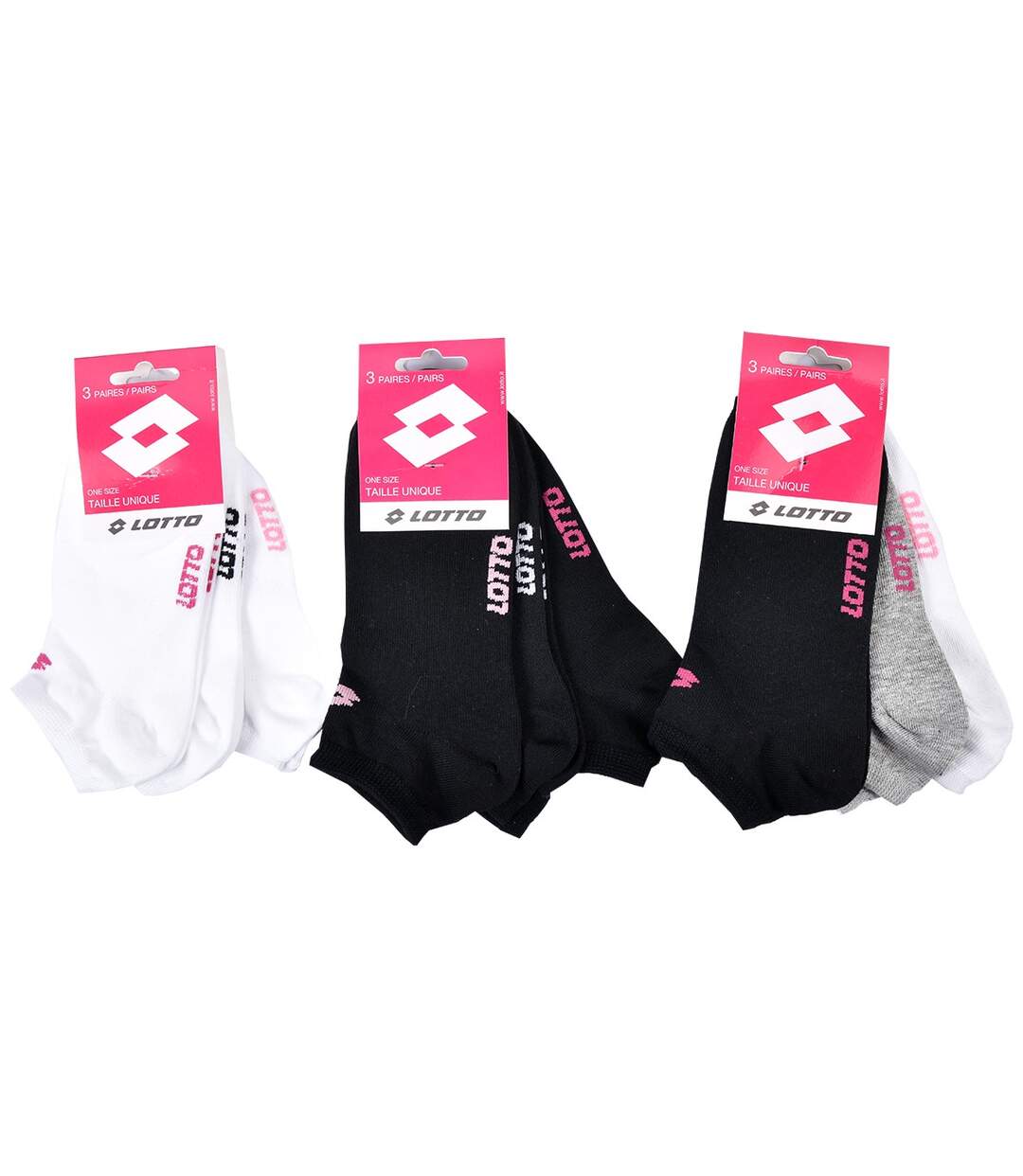 Chaussettes Femme LOTTO Pack de 9 paires SNEAKER 2014-3