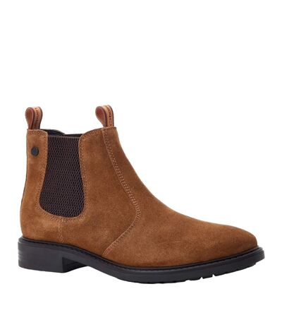 Bottines chelsea nelson homme cognac Base London