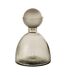 Vase Bouteille Bouchon en Verre Yoko 29cm Grège-1