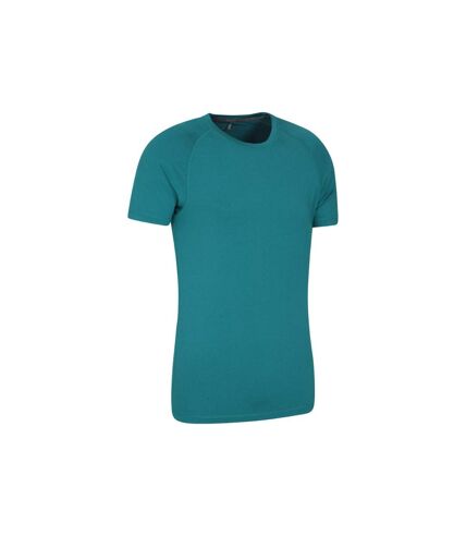 Mens agra melange t-shirt dark teal Mountain Warehouse