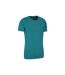 Mens agra melange t-shirt dark teal Mountain Warehouse